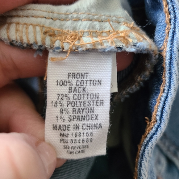 RSQ| DISTRESSED | VINTAGE HIGH RISE JEAN SHORTS | SIZE 23 - Picture 9 of 11